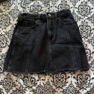 Black Abercrombie jean skirt
